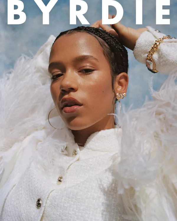 taylor russell on the cover of byrdie